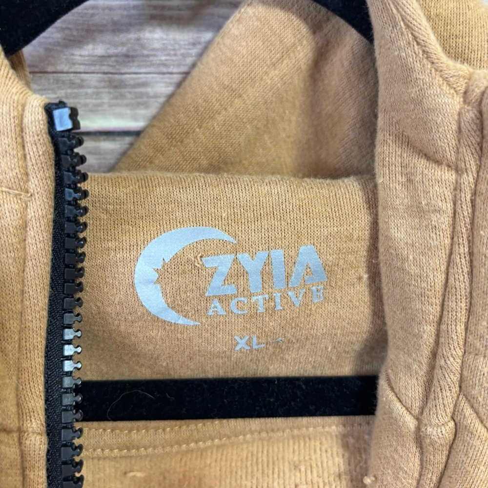 Zyia active brown dual zip jacket size XL - Picture 5 of 9
